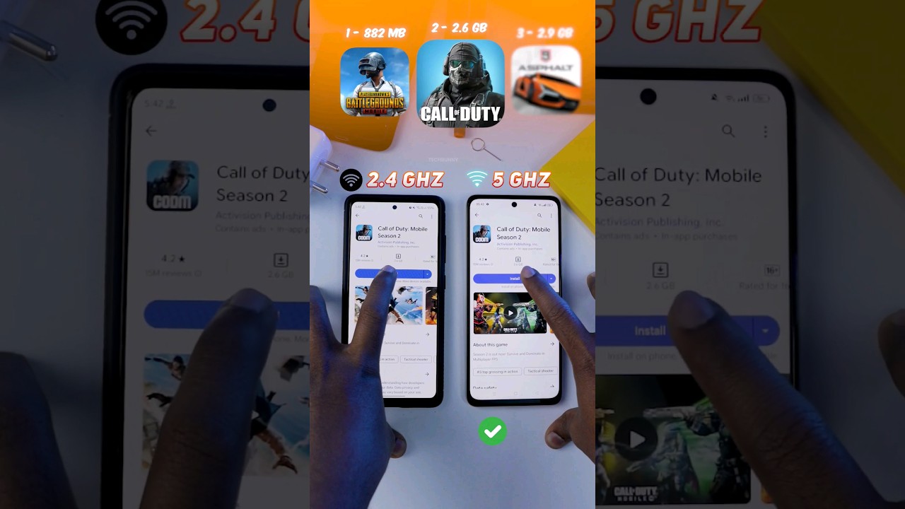 2.4GHz vs 5GHz Wifi Speed Test (S20 fe vs Realme 11x)