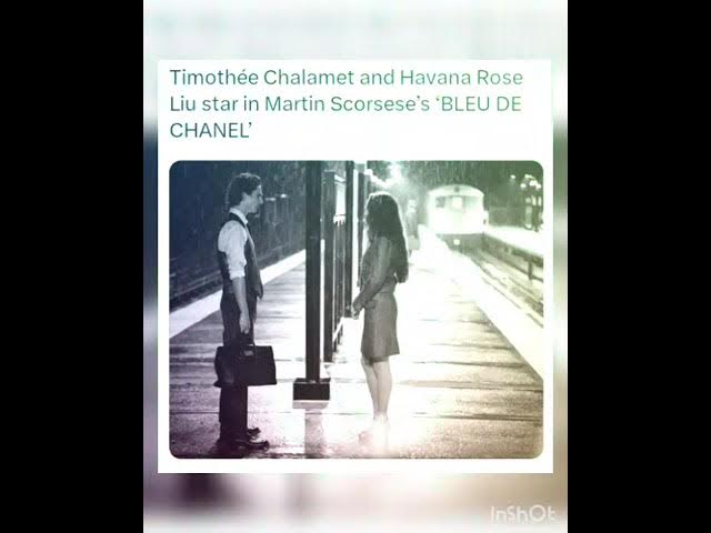 Timothée Chalamet and Martin Scorsese for 'BLEU DE CHANEL' 