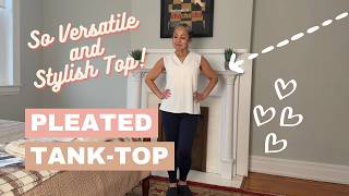 Love This Sleeveless Blouse-Style Tank Top For Summer