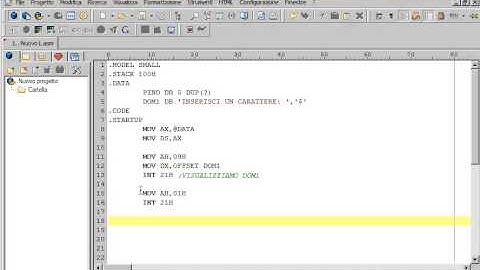 Tutorial 27 - Imparare Assembly (8086)