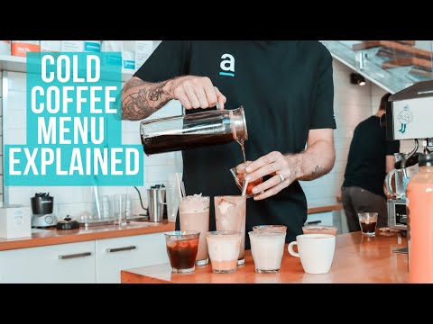 Cold Coffee Menu Explained - How to make everything on the menu plus a FREE recipe guide!