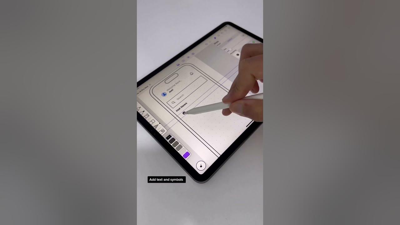 Let's wireframe an app using #Mockup on #iPad !