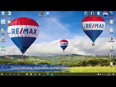 Como colocar ou alterar assinatura no Mail Sooma - Remax Sun Expogroup