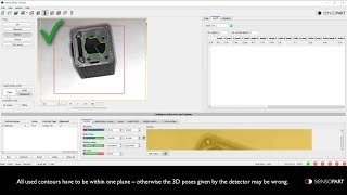 VISOR® Robotic: How to teach in the contour 3D detector