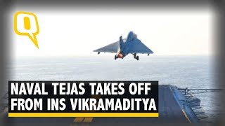 Naval version of Tejas successfully takes off from INS Vikramaditya | The Quint