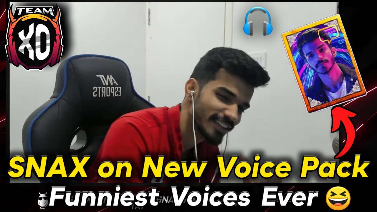 SNAX On Funniest Voice Pack in BGMI 😂 Snax Voice Pack - YouTube