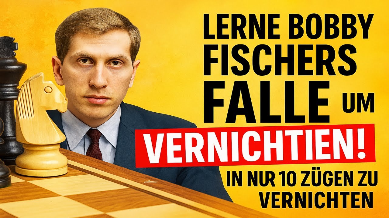 Die Falle, mit der Bobby Fischer in 10 Zügen gewann! | Mächtige Schacheröffnungsfalle