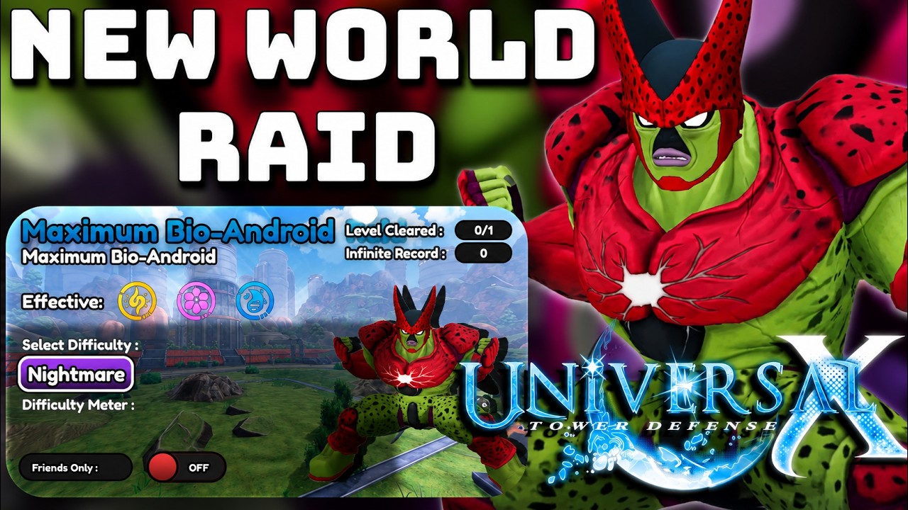 How To Easily Complete New Maximum Bio-Android World Raid For Cell Max ...