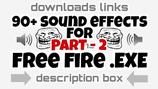 SOUND EFFECTS FOR FREEFIRE PUBG.EXE PART - 2