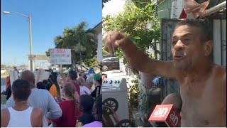 Vecinos de campo de casa móviles en Miami protestan ante orden de desalojo