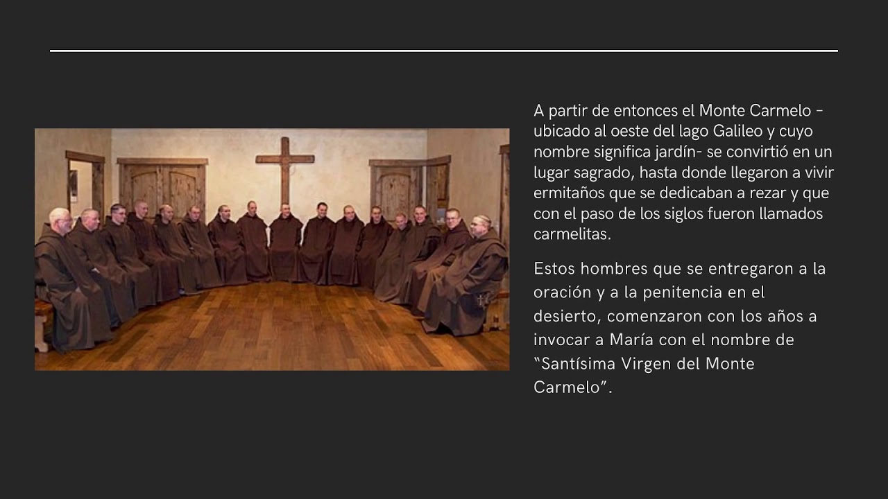 HISTORIA DE LA VIRGEN DEL CARMEN - YouTube