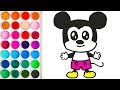 Drawings of Mickey Mouse for Child, Coloring Page for Children