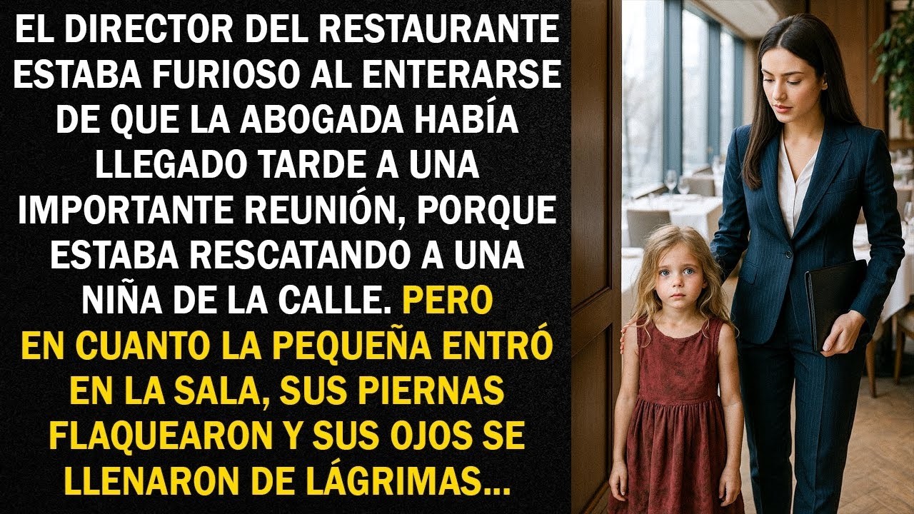 El director del restaurante estaba furioso al enterarse de que la abogada había llegado tarde...