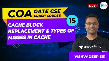Cache Block Replacement & Types of Misses in Cache | Lec 15 | COA | GATE 2021 Crash Course