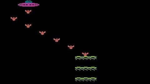 UFO Attack! - Atari game for NOMAM BASIC 10Liners Contest 2019
