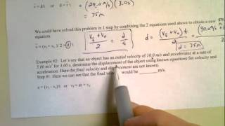 Physics 3.1 - Uniform Acceleration