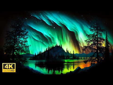 Watch the Aurora Borealis and Northern Lights in 4K UHD with Relaxation Music