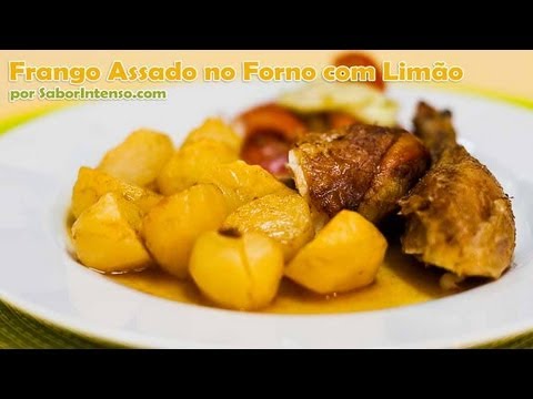 Frango Assado no Forno com Limão