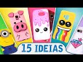 15 IDEIAS IMPERDÍVEIS DE CAPINHAS DE CELULAR 📲 Unicórnio, Panda, Kawaii, K-pop, Squishy, Mickey