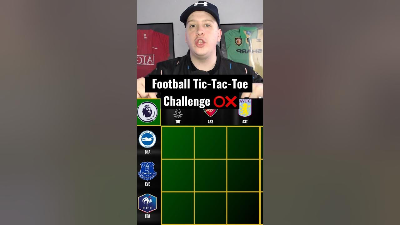 Football Tic Tac Toe Challenge! Name the last player… #football  #footballshorts #arsenal #tictactoe 