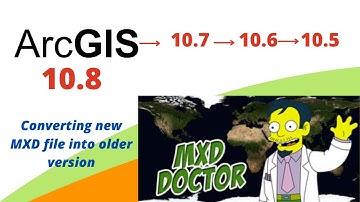 How to run new version ArcGIS MXD file on older version || MXD Doctor ||