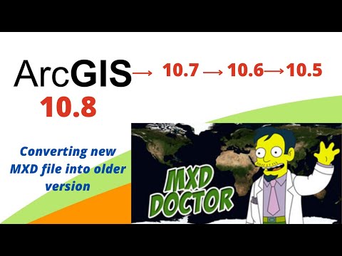 How to run new version ArcGIS MXD file on older version || MXD Doctor ||