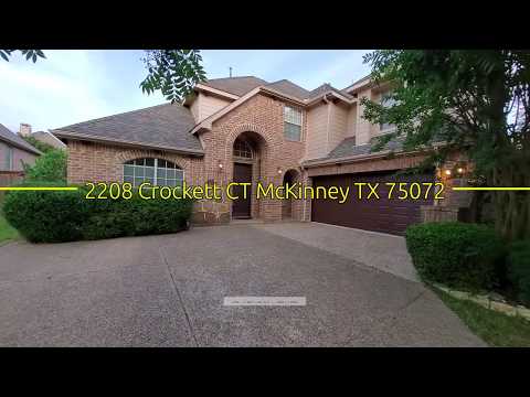 2208 Crockett CT, McKinney, TX home video tour