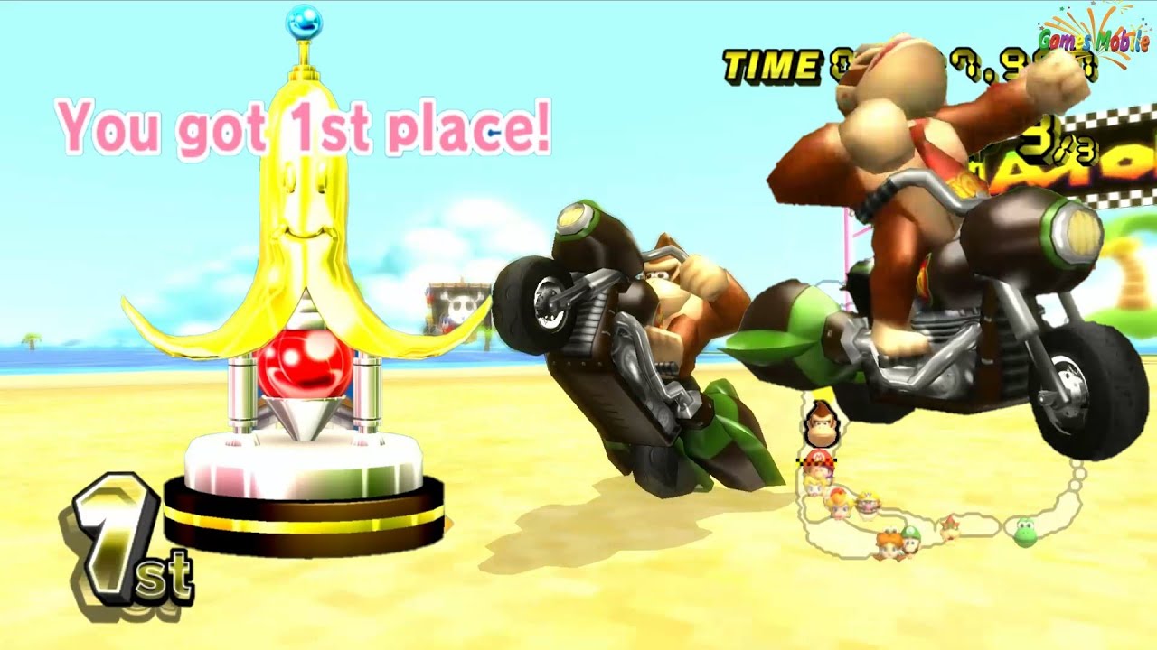 Mario Kart Wii Mirror Banana Cup Race (Donkey Kong Gameplay) Full HD 60Fps #26