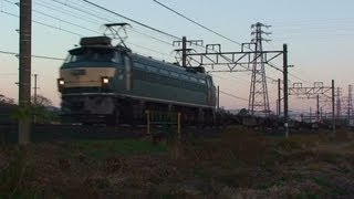 JR貨物　1090レ EF66-24[吹]号機牽引貨物　2012/12/03