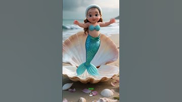 Thumbnail of Spotted: Cute Little Mermaid, Awakening From Her Sleep #mermaid