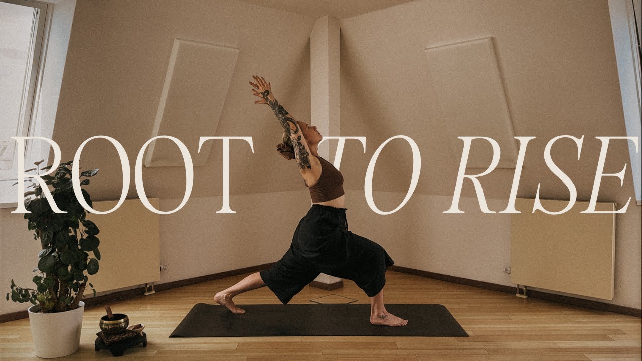 Root To Rise | 25 Minute Flow To Anchor Into Your Body - YouTube