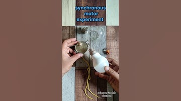 Synchronous motor experiment #shorts #trending #experiment