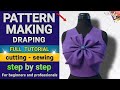 Pattern Drafting Tutorial: Bodice and Neckline with Cutting, Sewing and Mannequin Fitting