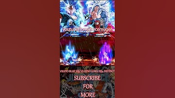 VEGITO BLUE SSJ3 VS XENO GOKU SSJ4 INSTINCT #dbl #dragonballzmugenapkforandroid #dragonballsuper
