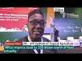 Africa imports close to $50 billion worth of food annually- official
