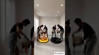 Swirl epoxy floor hits different in this bedroom #epoxyfloor #trending #shorts