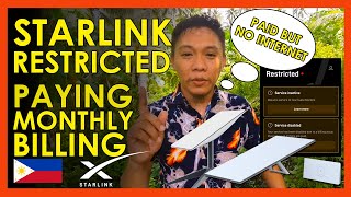 STARLINK RESTRICTED OR SUSPENDED ISSUE EXPLAINED AND FIXES | GUIDE HOW TO PROCESS MONTHLY BILLING