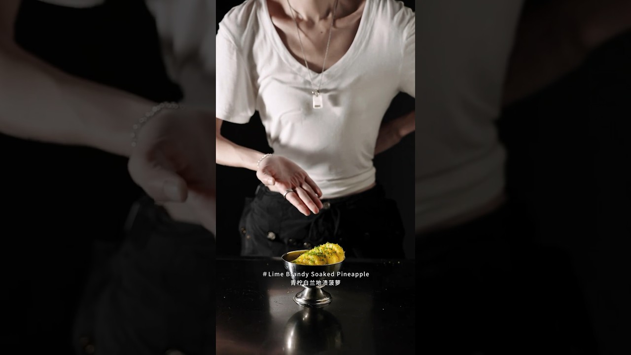 Lime Brandy Soaked Pineapple 