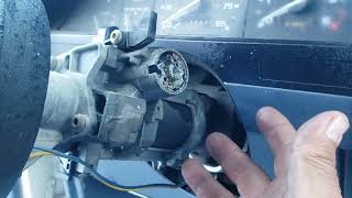 How to remove Ignition switch 1990 ford ranger with no keys