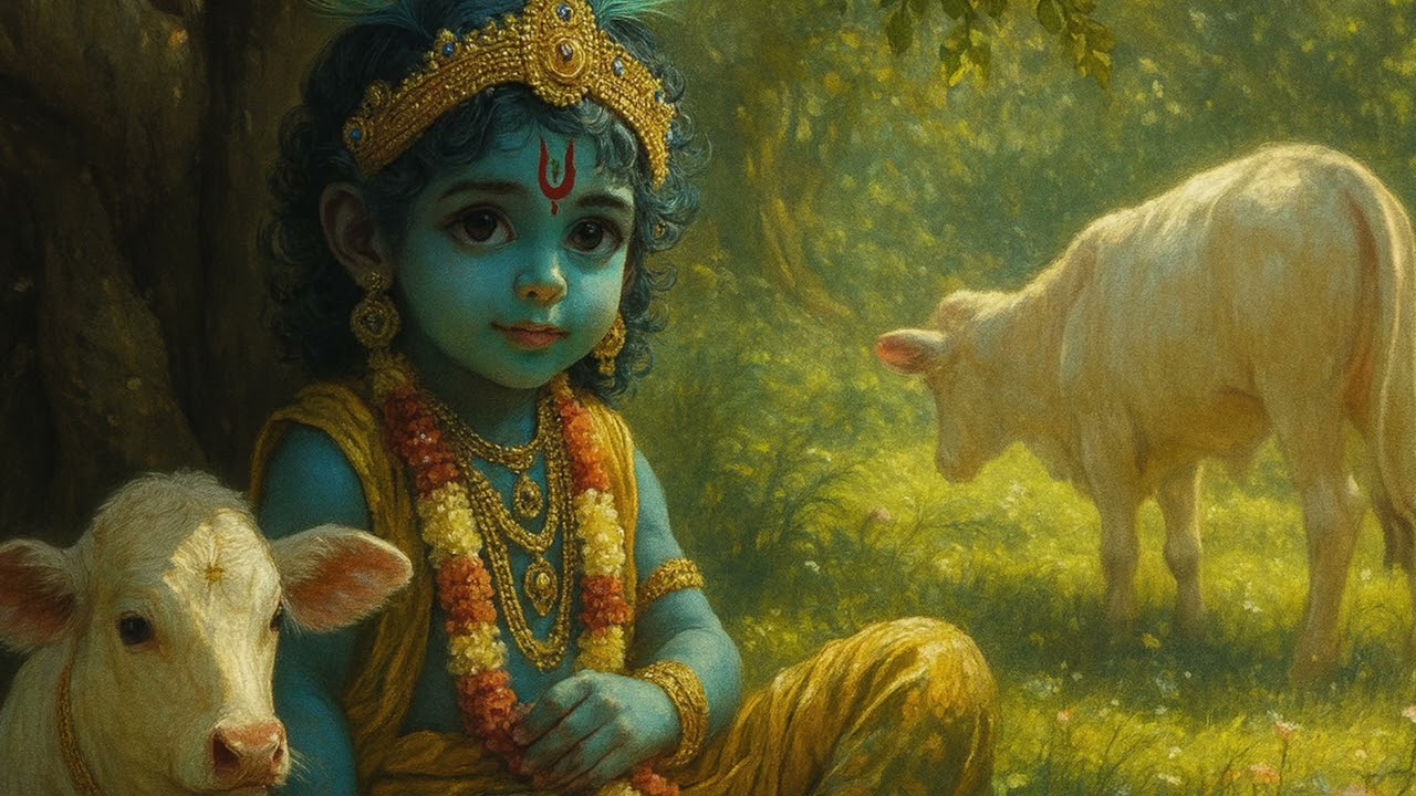Calming Hare Krishna Mantra | Lullaby Chant for Deep Sleep & Inner Peace