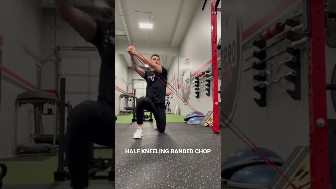 Half Kneeling Banded Chop