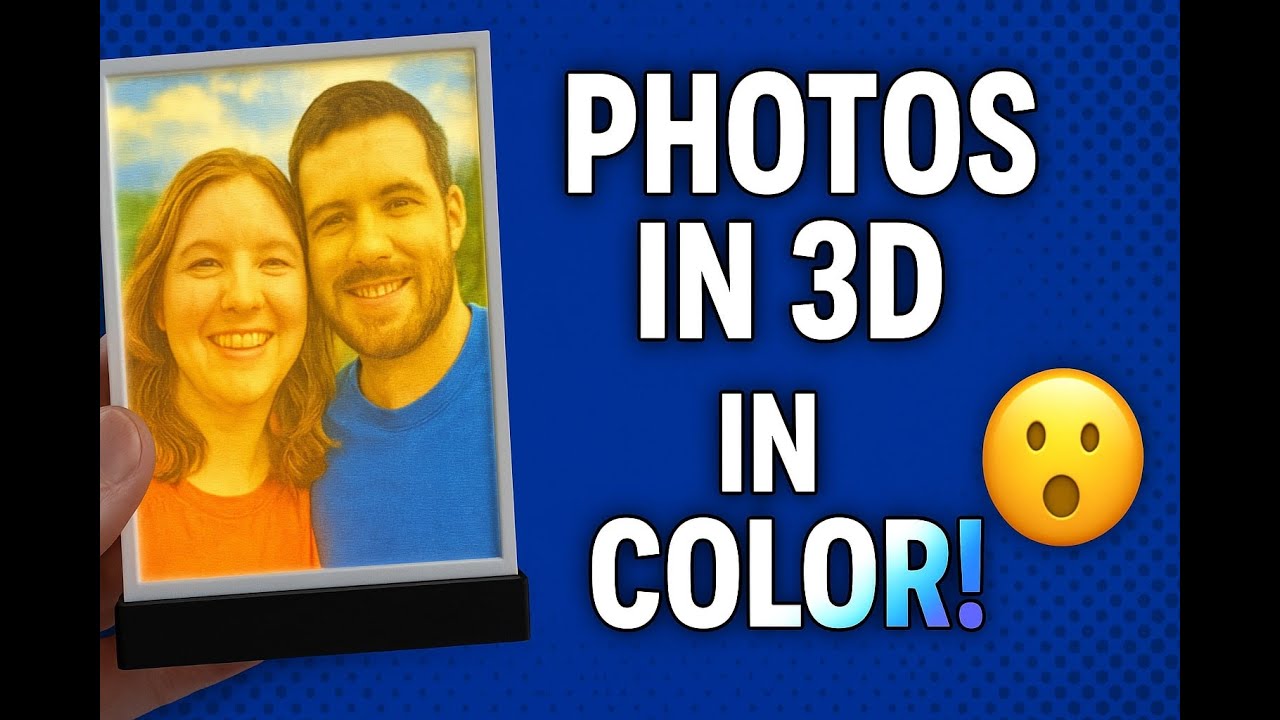 3D Lithophane in COLOR Step by Step | Incredible Final Result!