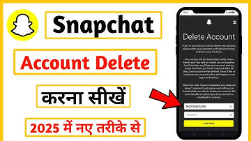 How to delete snapchat account | Snapchat account delete kaise kare permanently 2025 | Snapchat
