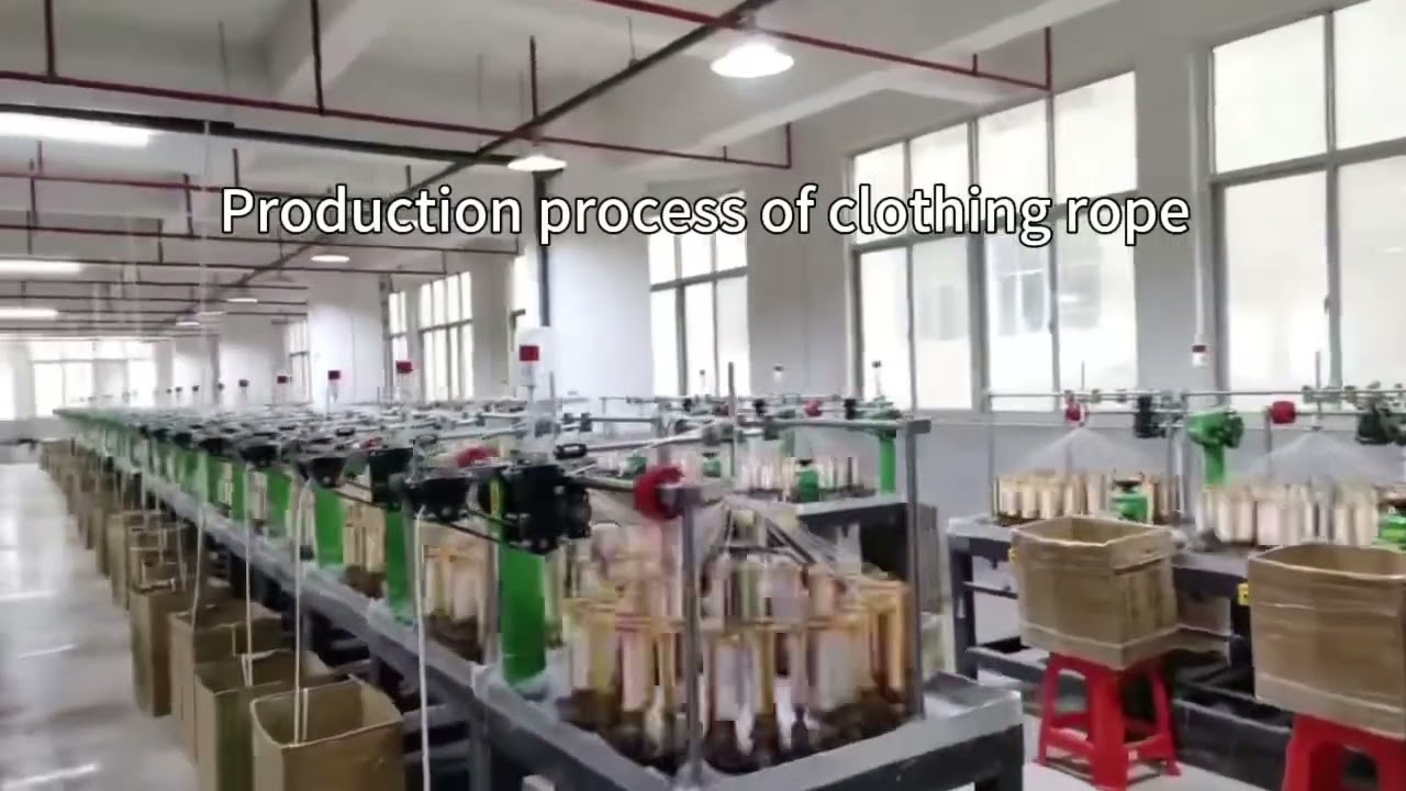 Garment rope production process, automation equipment