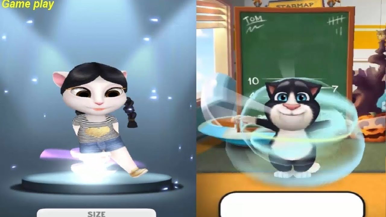 My Talking Angela Level 20 VS My Talking Tom Level 13 Gameplay