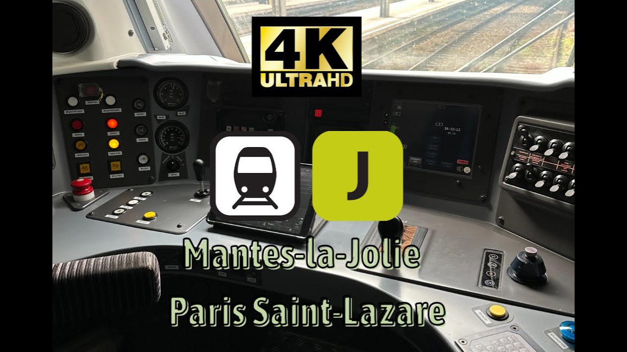 Ligne J / Mantes-la-Jolie - Paris Saint-Lazare (Heure de pointe du matin)