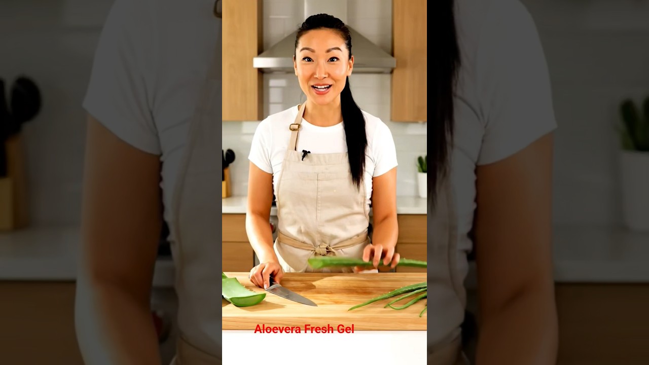 Aloevera Fresh Gel For Clear Face And Hair Making Process