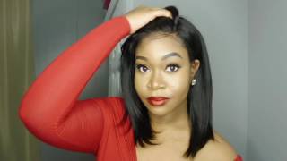 Quick-weave Lace Frontal Install | Glue Gun Bob Wig | Aliexpress VIP Beauty Hair