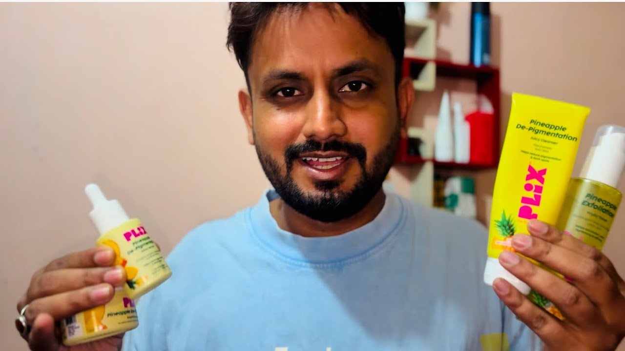 Plix Product Review for Pigmentation | Clean & Clear Skin good Results pineapple 