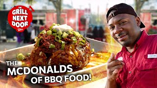 Jarret Milton of Houston Sauce Pit Makes His Chopped Beef Baked Potato | Grill Next Door | Episode 2